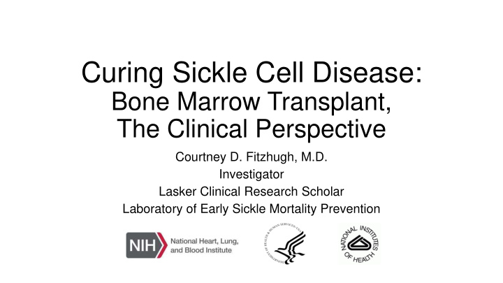 curing sickle cell disease
