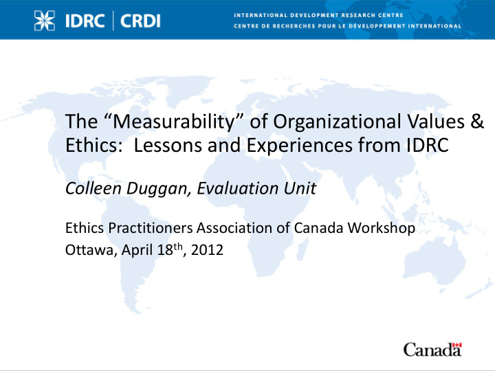 the measurability of organizational values ethics lessons