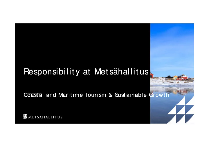 responsibilit y at met s hallit us responsibilit y at met