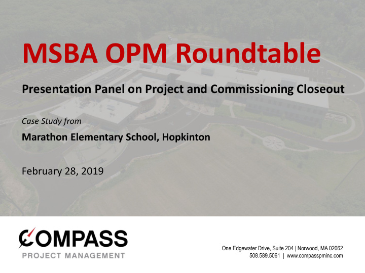msba opm roundtable