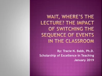 January 2019 To be a true learning community , all  members must exchange information, ideas,