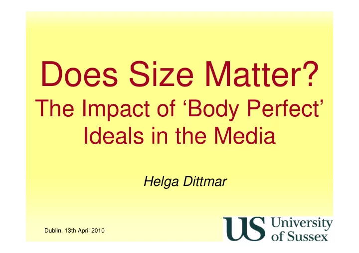 does size matter