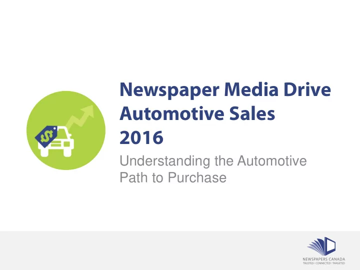 newspaper media drive automotive sales 2016