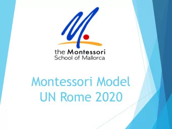UN Rome 2020  What is the Montessori  Model United Nations?  Replica of UN General Assembly