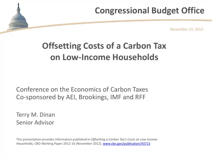 congressional budget office