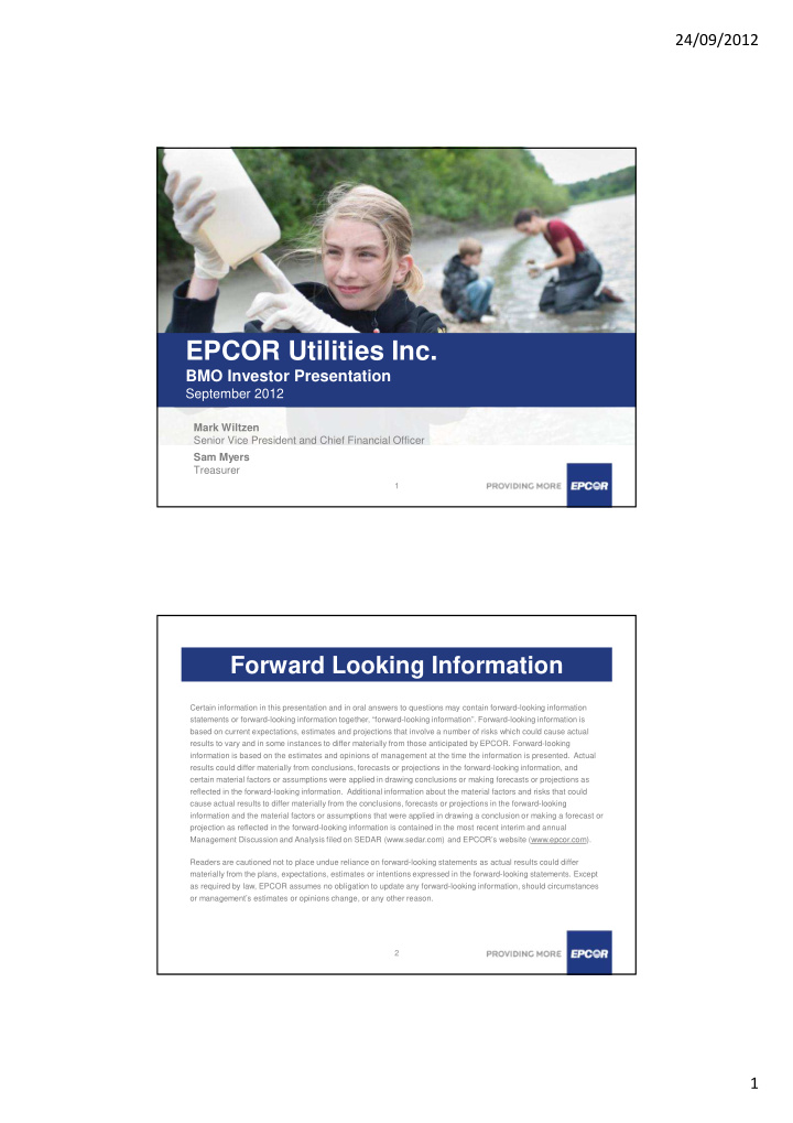 epcor utilities inc