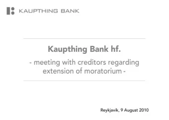 Disclaimer  This presentation (including all subsequent amendments and additions) was prepared