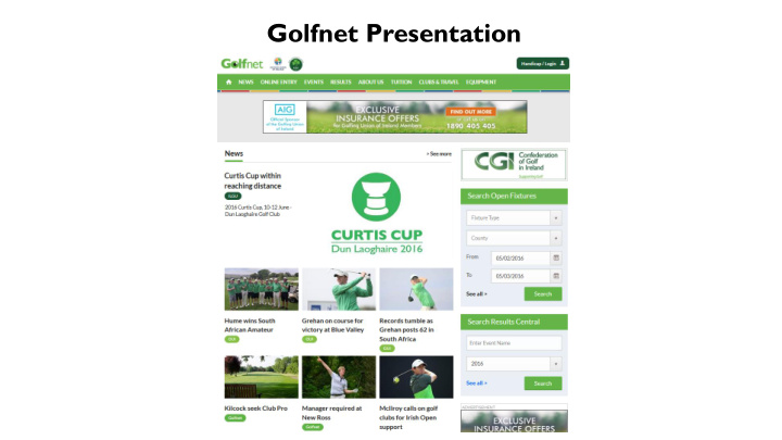 golfnet presentation golfnet login golfnet registration