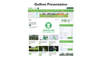 Golfnet Presentation  Golfnet Login  Golfnet Registration  Golfnet Login  Club Details  Membership