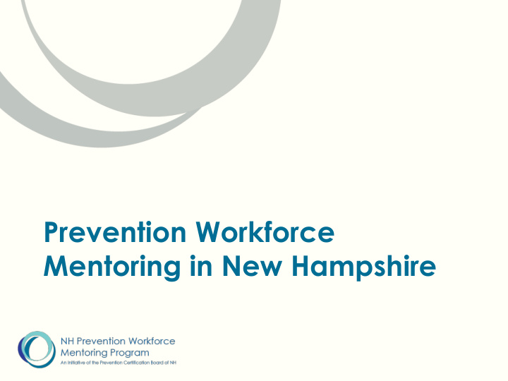 mentoring in new hampshire agenda