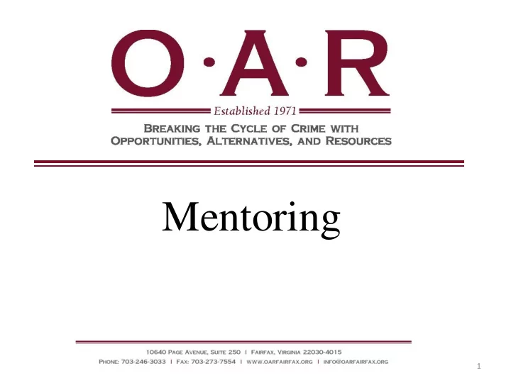 mentoring