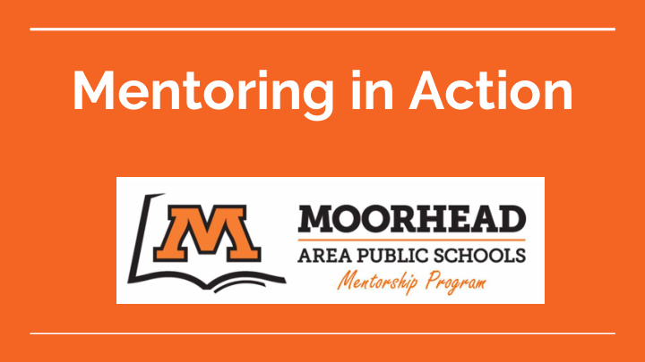 mentoring in action outcomes