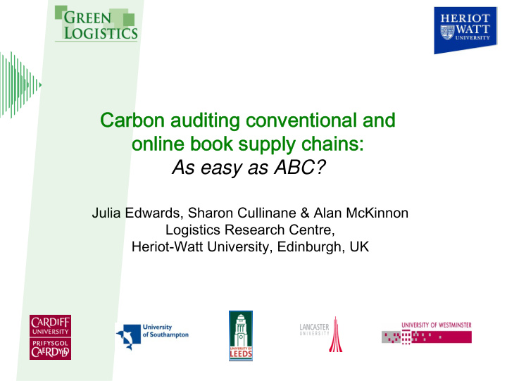 carbon auditing conventional and online book supply