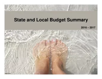 State and Local Budget Summary  2016  2017  Pay Adjustments  Adjustment  Bonus  Notes  Teachers