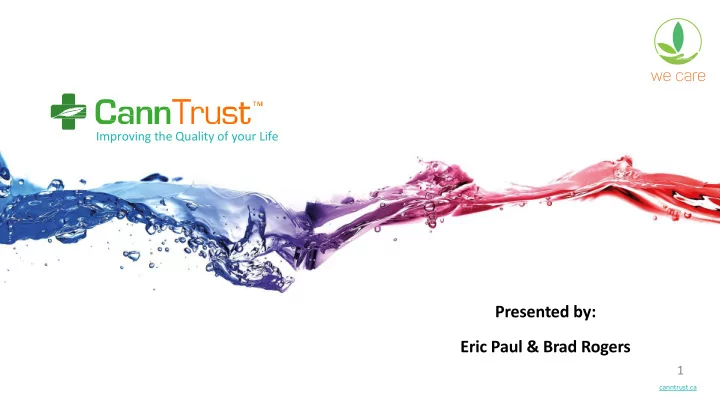 presented by eric paul amp brad rogers