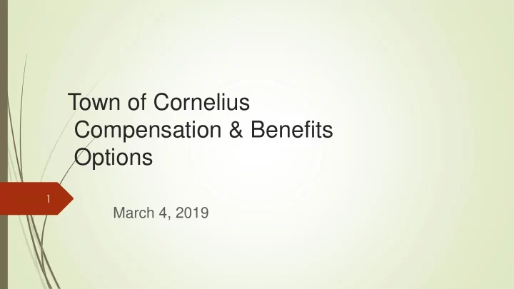 town of cornelius