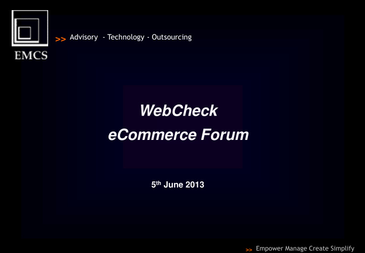 ecommerce forum