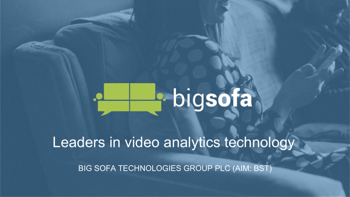 leaders in video analytics technology