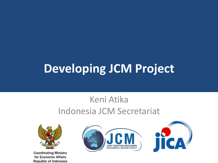 developing jcm project