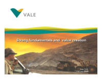 strong fundamentals and value creation strong