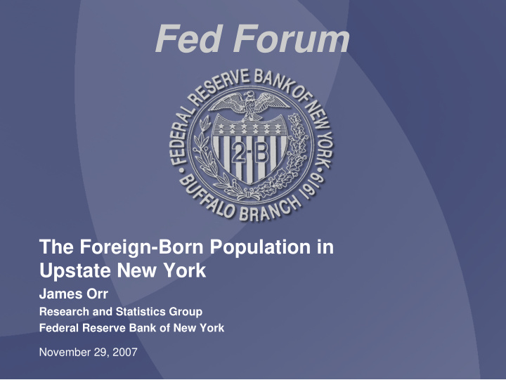 fed forum