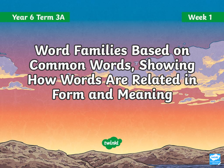 many words share the same root word