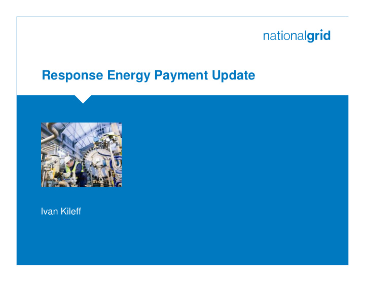 response energy payment update