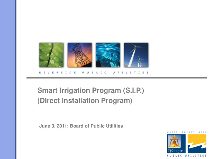 smart irrigation program s i p