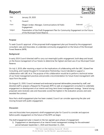Report  Date  January 29, 2020  File:  To  Council  From  Megan Jordan, Manager, Communications