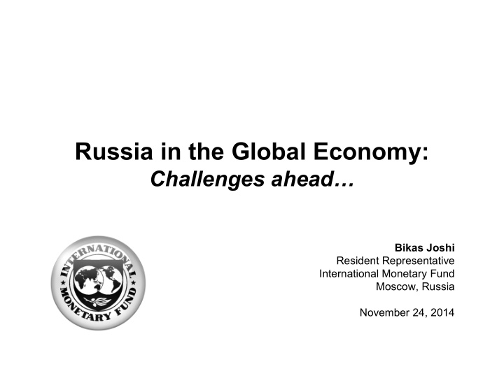russia in the global economy