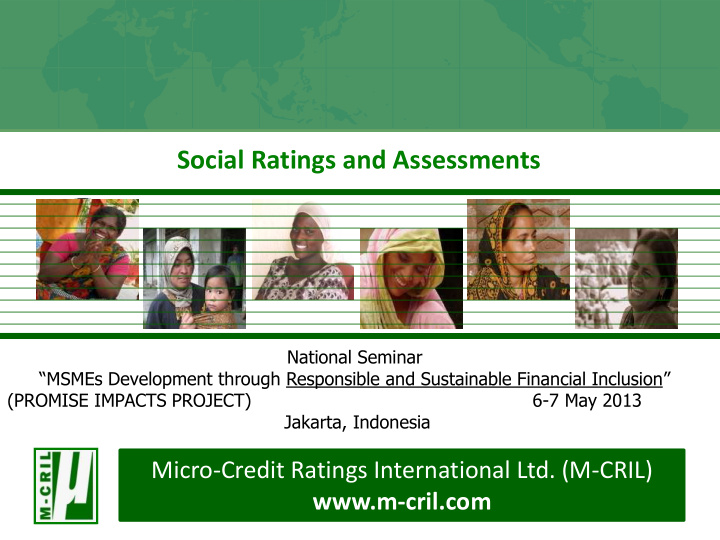 social ratings and assessments