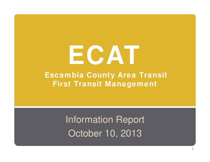 ecat ecat