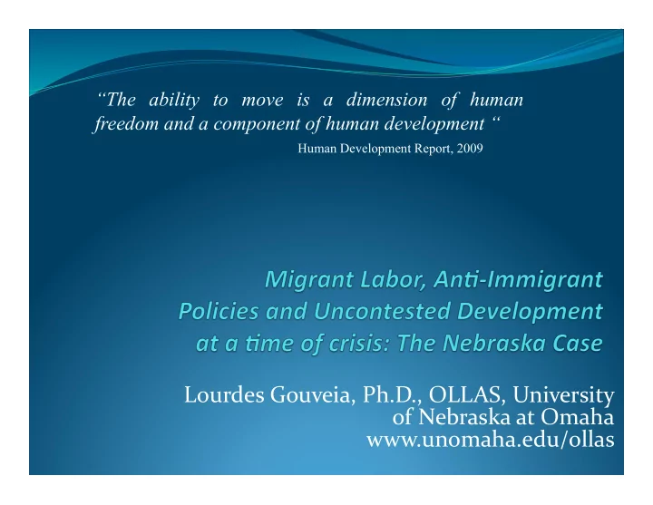 lourdes gouveia ph d ollas university of nebraska at omaha