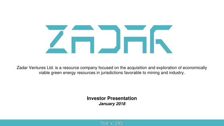 investor presentation
