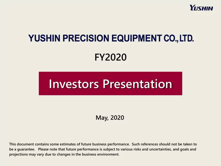 investors presentation