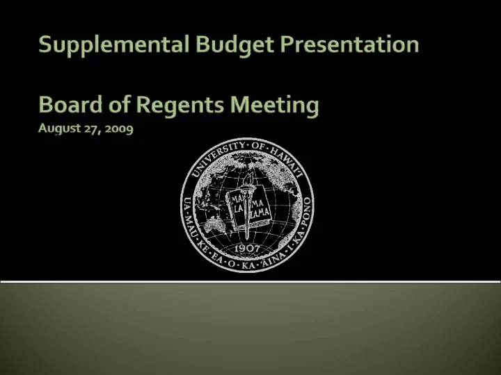biennium budget process