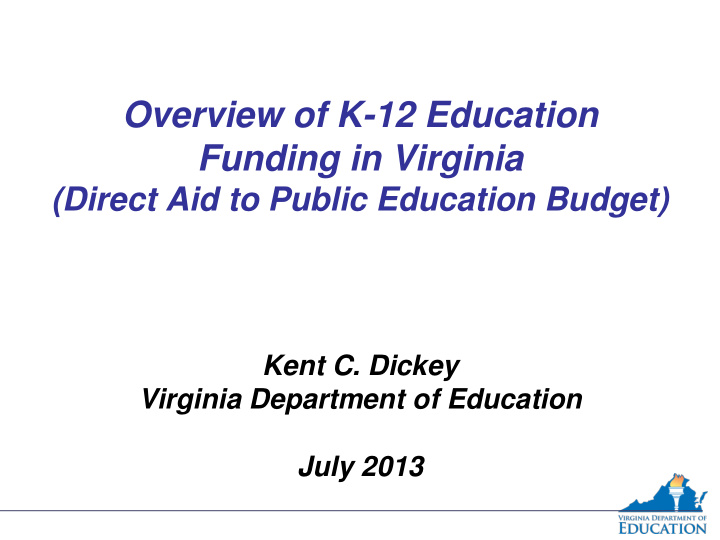 overview of k 12 education