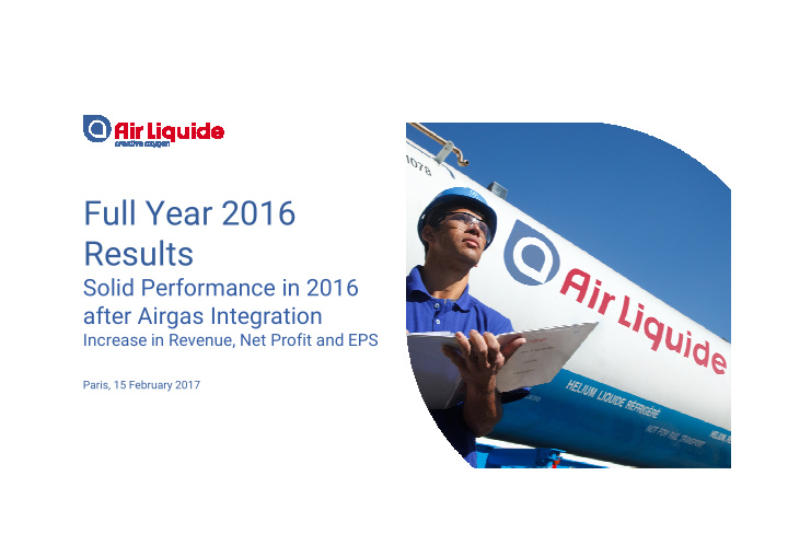 full year 2016 results