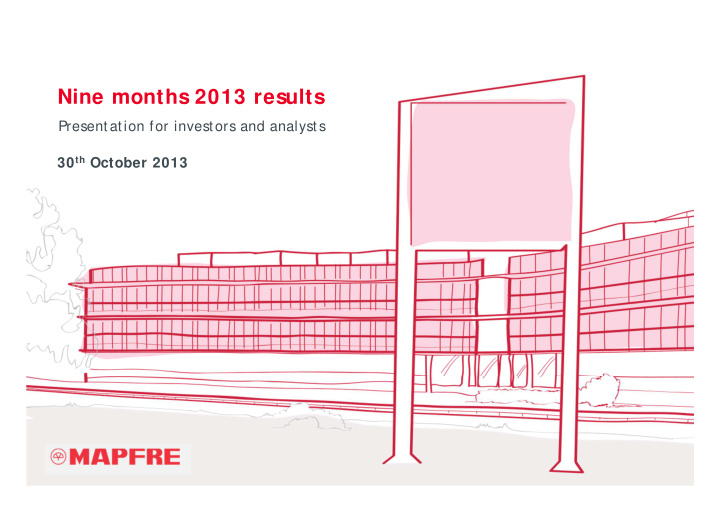 nine months 2013 results