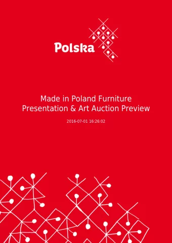 Made in Poland Furniture  Presentation &amp; Art Auction Preview  2016-07-01 16:26:02  2  Trade and