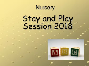 Session 2018  Expectations for the end of Nursery  for Literacy  To hear and say the initial sounds