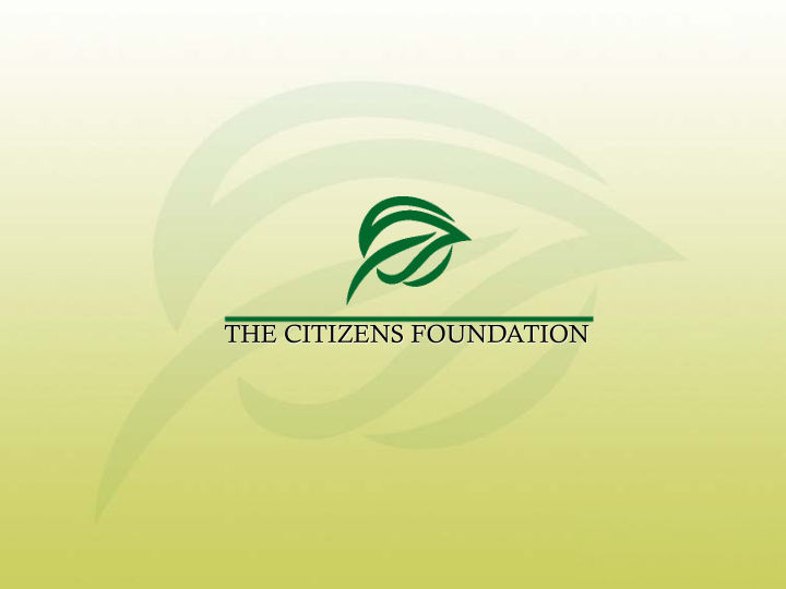 the citizens foundation misery index