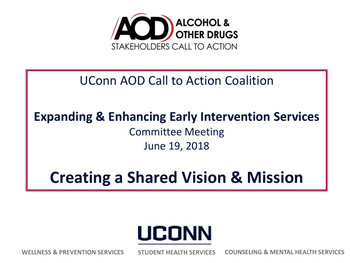 creating a shared vision mission