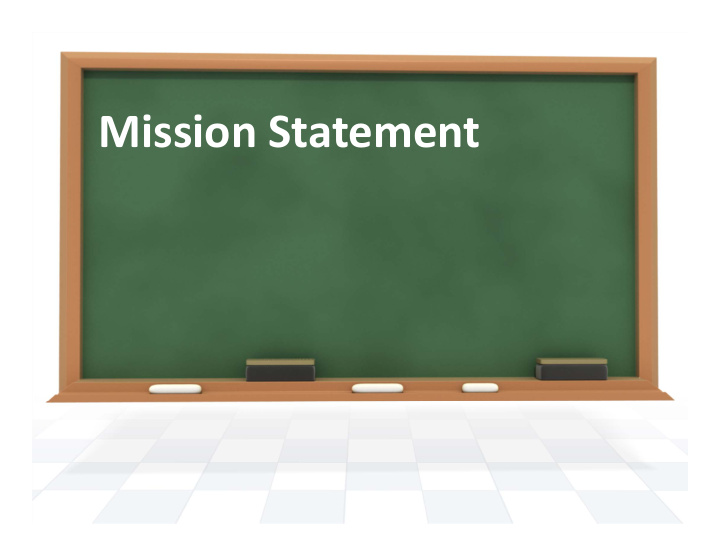 mission statement mission statement