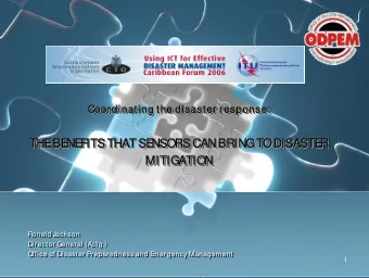 THE  THE  BE  BE  NE  NE  FITS THAT SE  FITS THAT SE  NSORS CAN BRING TO DISASTE  NSORS CAN BRING