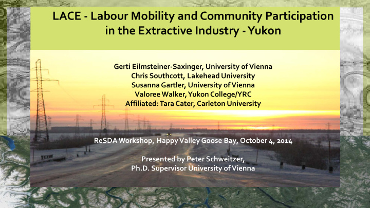 lace labour mobility and community participation