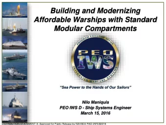 Building and Modernizing  Affordable Warships with Standard  Modular Compartments  Sea Power to