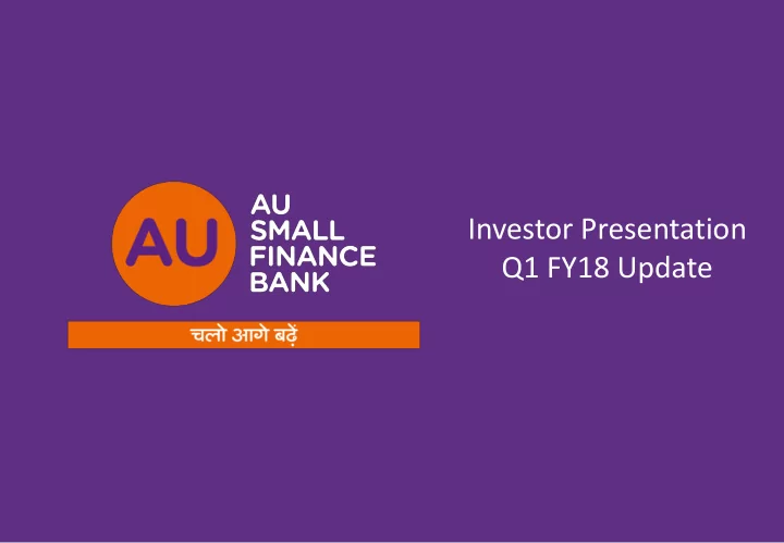 investor presentation