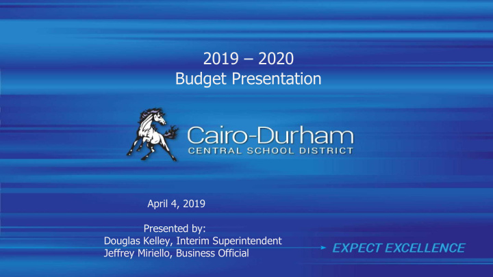 2019 2020 budget presentation