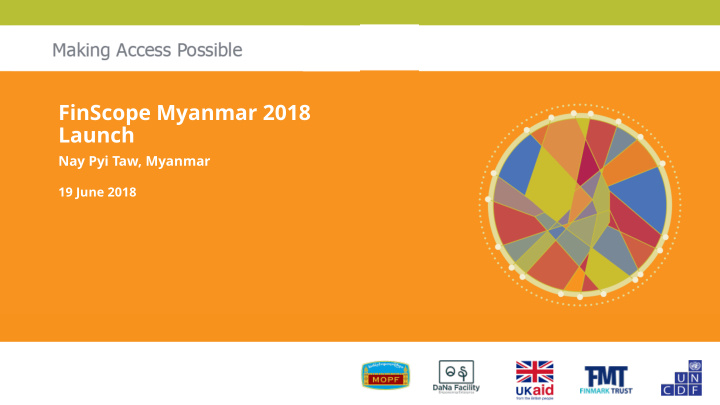 finscope myanmar 2018 launch